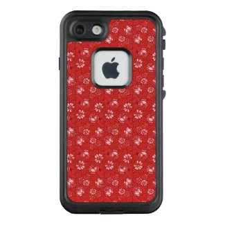 Rose pattern in red LifeProof iPhone case