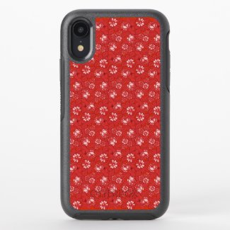Rose pattern in red OtterBox iPhone case