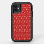 Rose pattern in red OtterBox defender iPhone 11 case