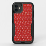 Rose pattern in red OtterBox commuter iPhone 11 case
