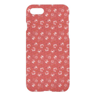 Rose pattern in red iPhone SE/8/7 case