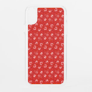 Rose pattern in red iPhone XR case