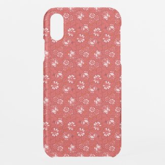 Rose pattern in red uncommon iPhone case