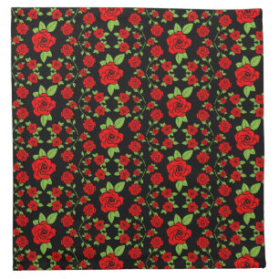 Rose Pattern Kitchen Gifts Cloth Napkin