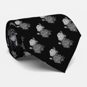 Rose Pattern Neck Tie