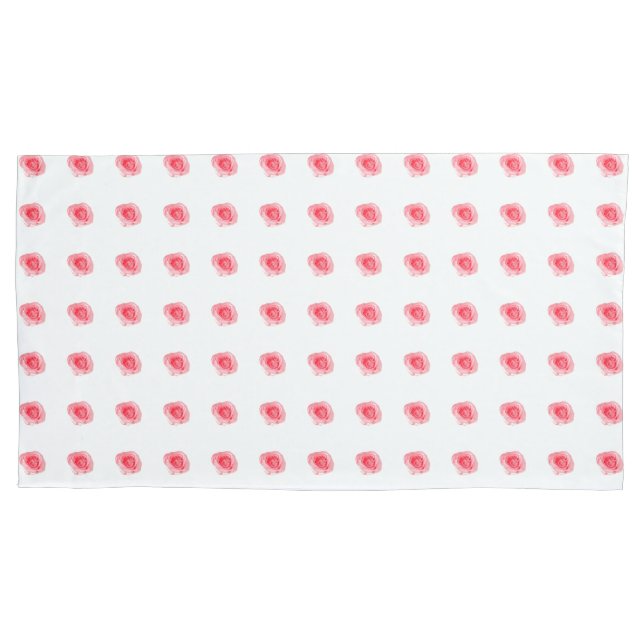 Rose Pattern Pillow Case (Front-Left)