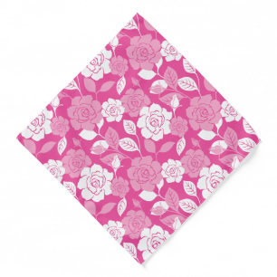 ROSE PATTERN (PINK) BANDANA