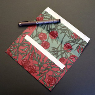 Rose Pattern Roses Patterns Floral Art Flowers Envelope