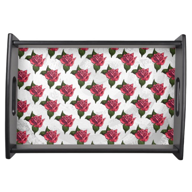 Rose Pattern Serving Tray (Front)