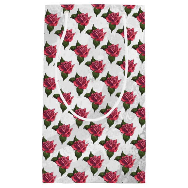 Rose Pattern Small Gift Bag (Front)