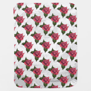 Rose Pattern Swaddle Blanket