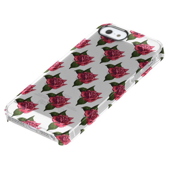 Rose Pattern Uncommon iPhone Case (Bottom)