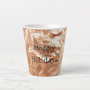 Rose Peach Gold Glam Latte Mug