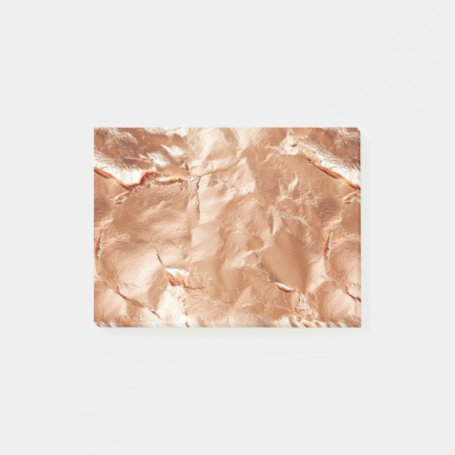 Rose Peach Gold Glam  Post-it Notes (Front)