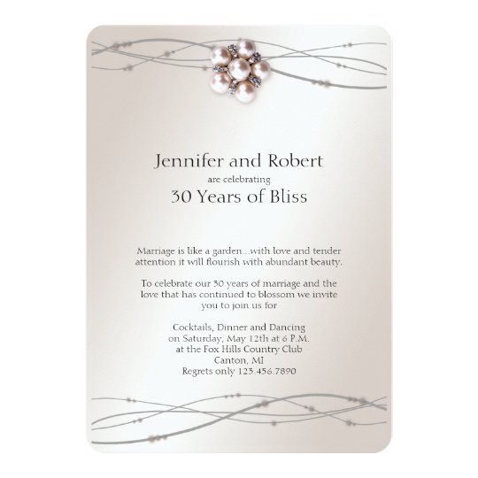 30Th Wedding Anniversary Invitation Wording 4