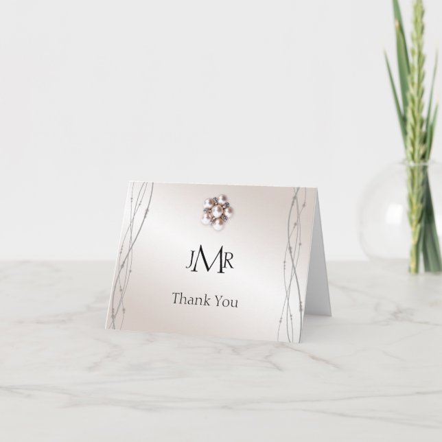 Rose Pearl and Dots 30th Anniversary Thank You (Front)