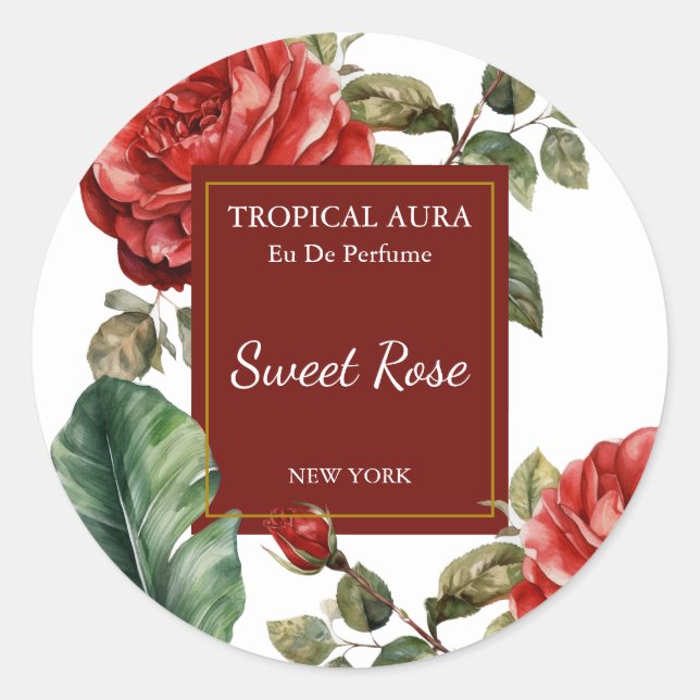 Rose Perfume Label (Front)