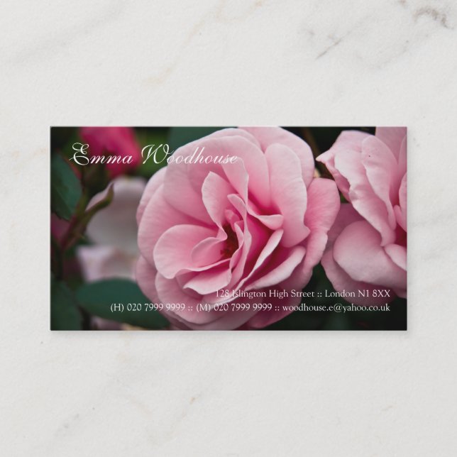 Rose • Personal Business Card (Front)