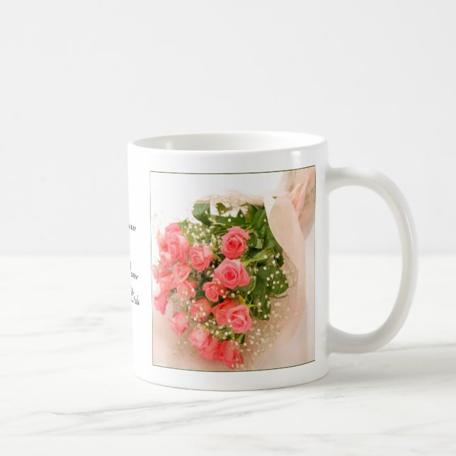 Rose Personalized Coffee Mug Template (Right)