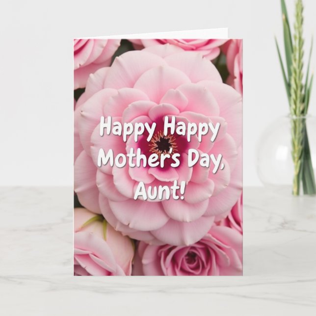 Rose Petal Aunts Day Card (Front)