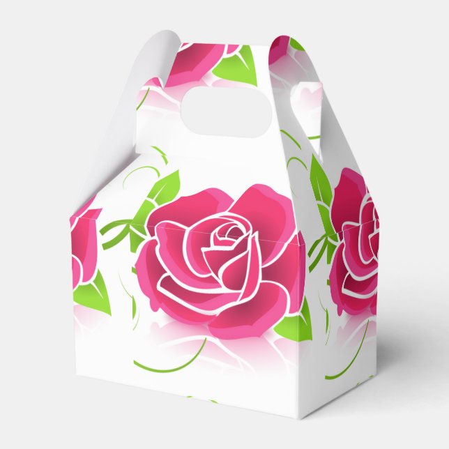 Rose Petal Favor Boxes (Front Side)