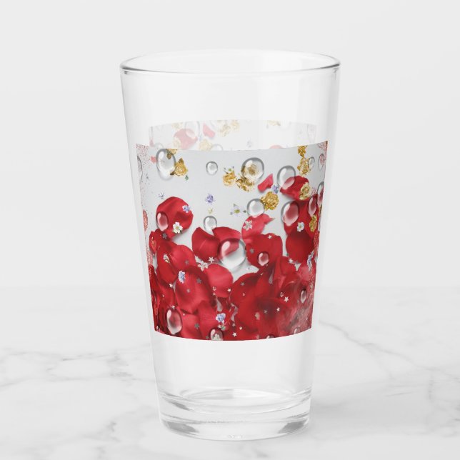 rose petal glass Cup (Front)