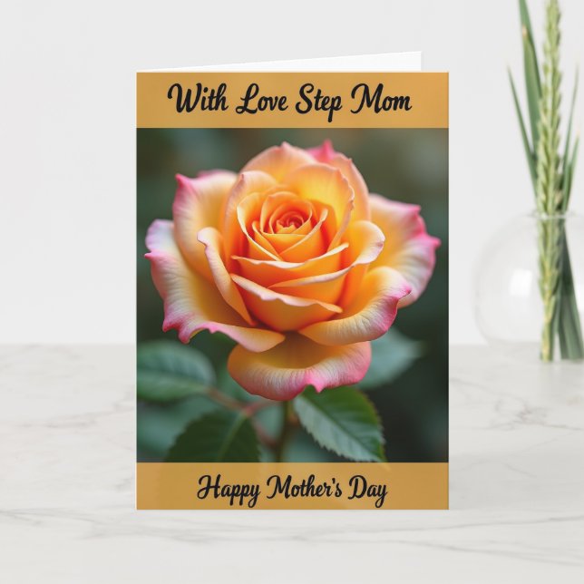 Rose Petal Mothers Day Wish Card (Front)