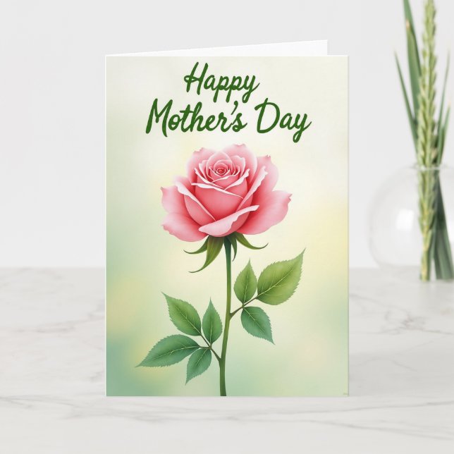 Rose Petal Sweet Mothers Day Card (Front)