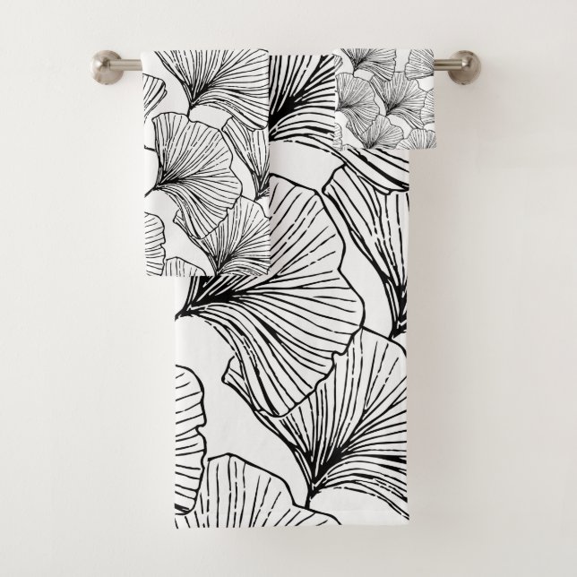 rose petals bath towel set (Insitu)