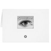 Rose Petals-Black and White Cards (Back Horizontal)
