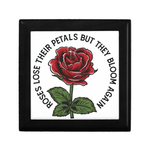 Rose Petals Bloom Again Inspirational Survivor Awa Gift Box