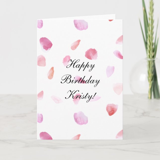 Rose Petals Card (Front)