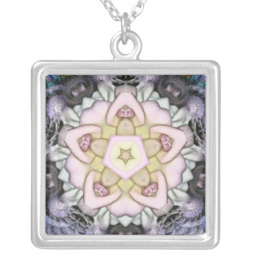 Rose Petals Geometric Star Necklace