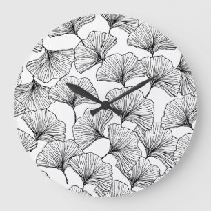 rose petals large clock