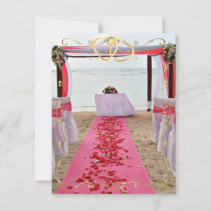 Rose Petals On The Red Carpet Invitation4 Invitation