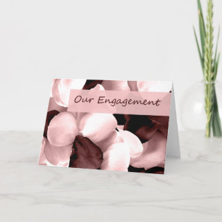rose petals ~ our engagement announcement