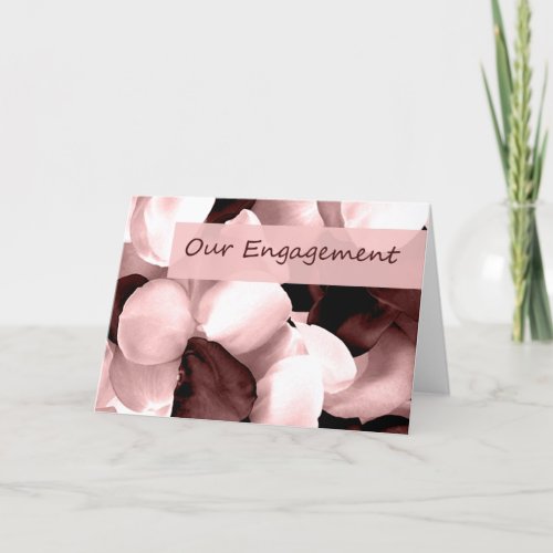 rose petals  our engagement announcement
