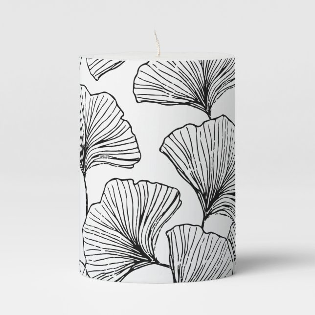 rose petals pillar candle (Front)