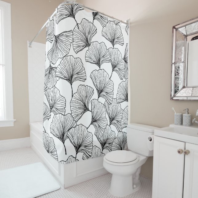 rose petals shower curtain (In Situ)