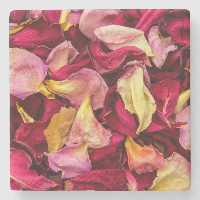Rose Petals  Stone Coaster (Front)