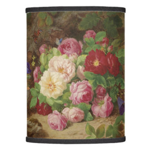 Rose Piece at the Forest Floor with Butterflies Lamp Shade