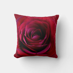 Rose Pillow Personalized Red Rose Pillows & Decor