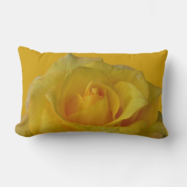 Rose Pillows Yellow Rose Pillows & Decor (Front)