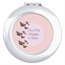 Rose pink butterflies