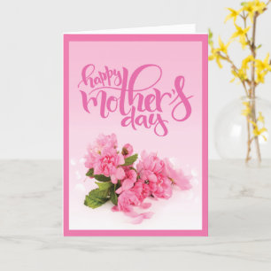 Rose Pink Carnation   HAPPY MOTHER'S DAY Card