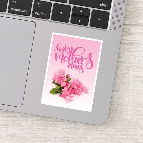 Rose Pink Carnation  HAPPY MOTHERS DAY Sticker