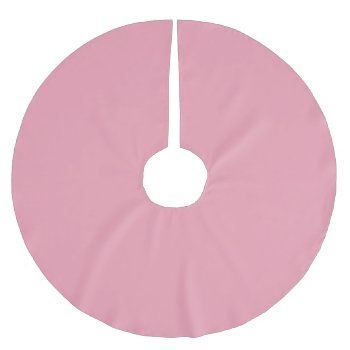 Rose Pink Christmas Tree Skirt by LokisColors at Zazzle