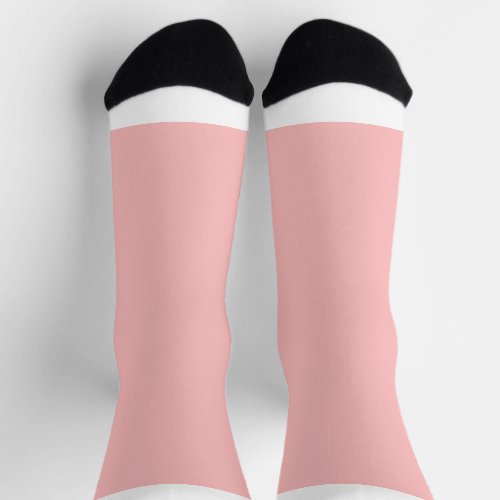 Rose Pink Crew Socks