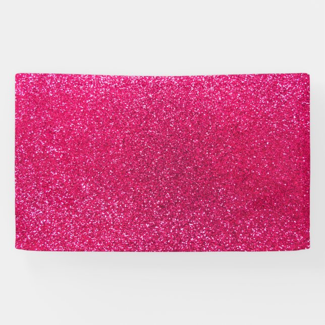 Rose pink glitter banner (Horizontal)