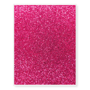 Rose pink glitter temporary tattoos